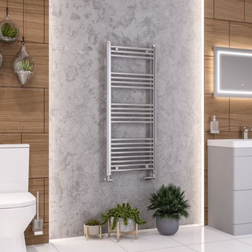 Picture of Chrome Wendover Straight Multirail 1200 x 500mm Towel Rail