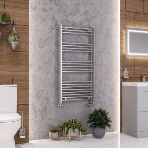Picture of Chrome Wendover Straight Multirail 1200 x 600mm Towel Rail
