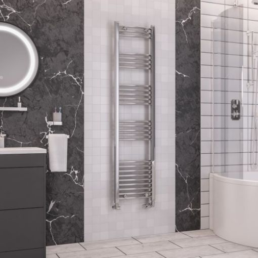 Picture of Chrome Wendover Curved Multirail 1600 x 400mm Towel Rail