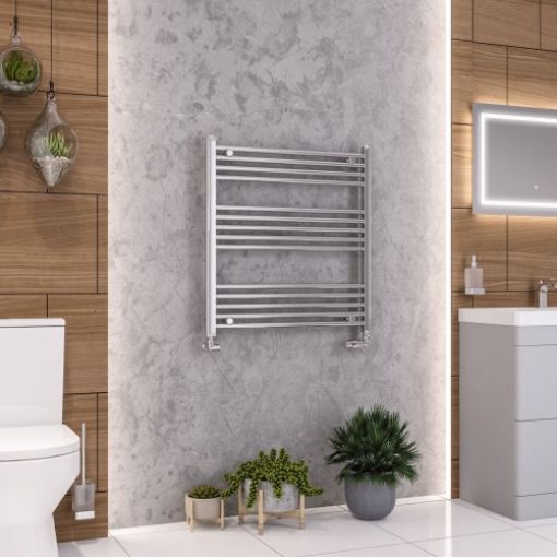Picture of Chrome Wendover Straight Multirail 800 x 750mm Towel Rail