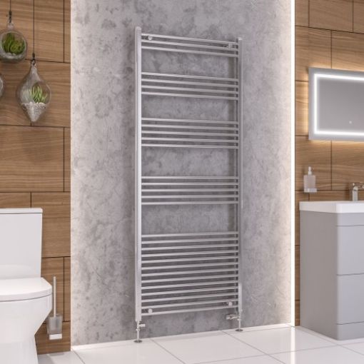 Picture of Chrome Wendover Straight Multirail 1800 x 750mm Towel Rail