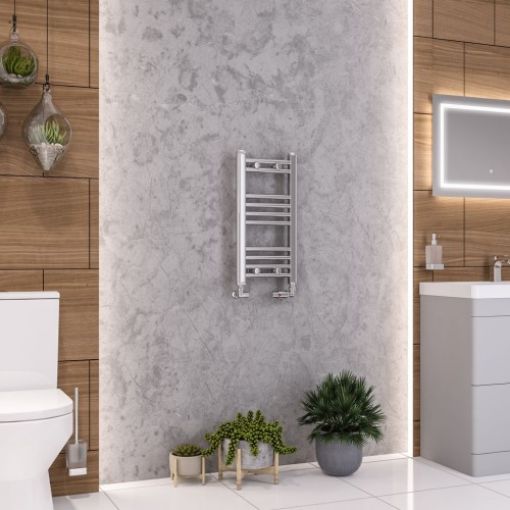 Picture of Chrome Wendover Straight Multirail 600 x 300mm Towel Rail
