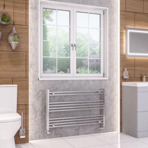 Picture of Chrome Wendover Straight Multirail 600 x 1000mm Towel Rail