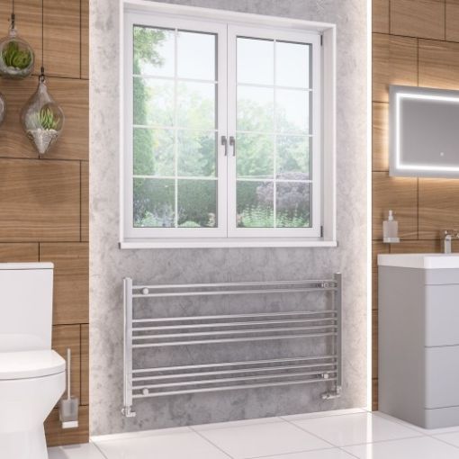 Picture of Chrome Wendover Straight Multirail 600 x 1200mm Towel Rail