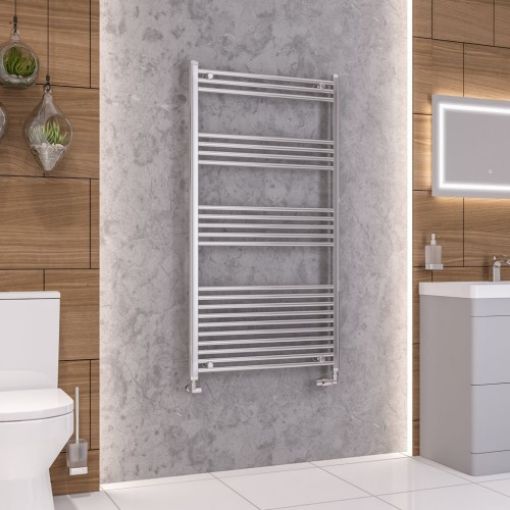 Picture of Chrome Wendover Straight Multirail 1400 x 750mm Towel Rail