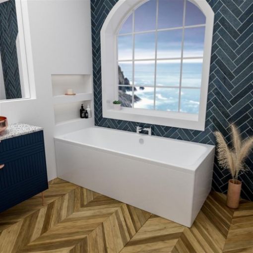 Picture of White Malin Double Ended Bath 1600 x 700 x 440mm 5mm Thickness