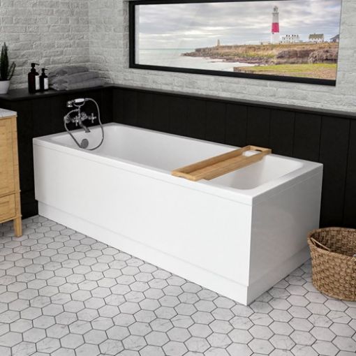 Picture of White Portland Single Ended Bath 1600 x 700 x 440mm Beauforte