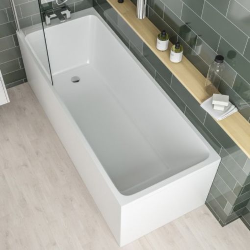 Picture of White Malin Single Ended Bath 1750 x 750 x 440mm Beauforte
