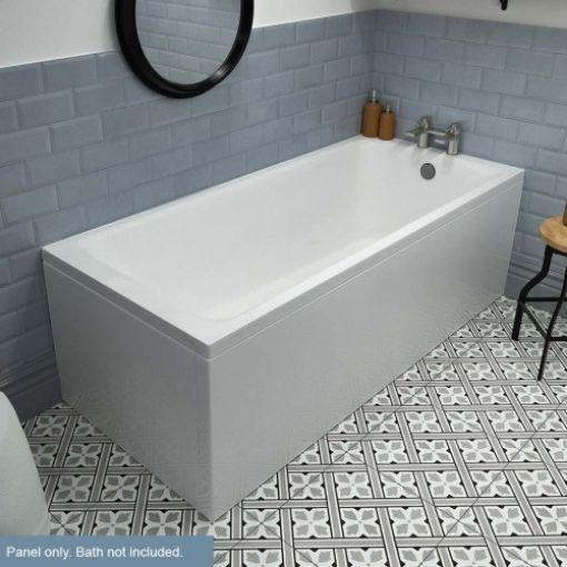 Picture of White Beauforte 1600 x 560mm Front Bath Panel
