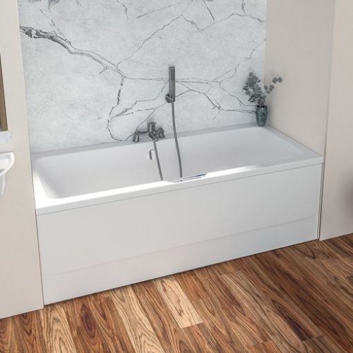 Picture of White Beauforte 1500mm Straight Adjustable Front Bath Panel