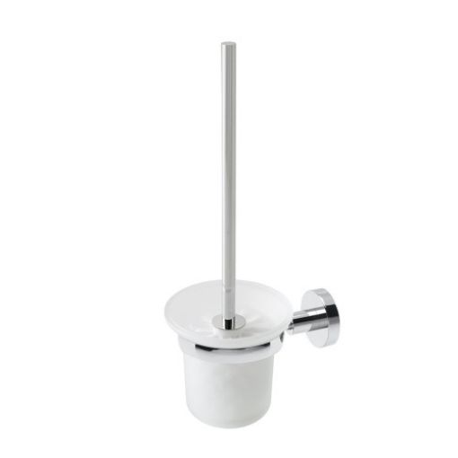 Picture of Chrome Genoa Glass Brush Holder