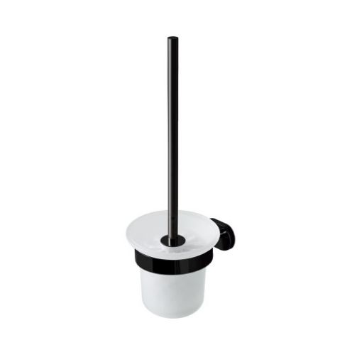 Picture of Matt Black Glass Brush Holder