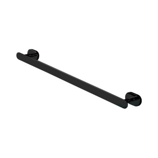 Picture of Matt Black Single Towel Rail 665.6mm