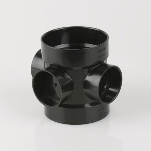 Picture of 110mm Short Boss Pipe Black