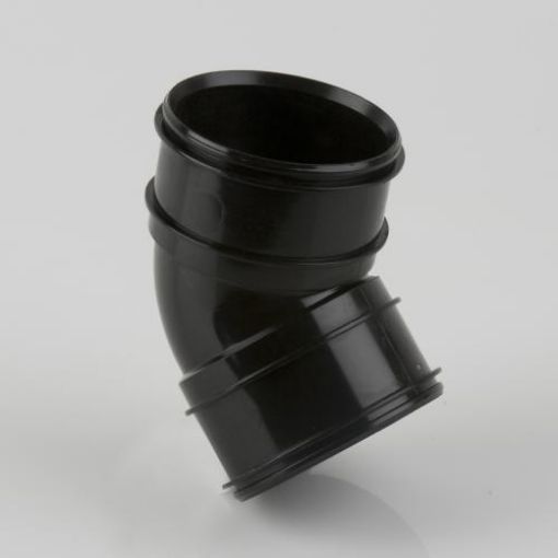 Picture of Solvent Soil 110mm 135 Deg Double Socket Bend Black