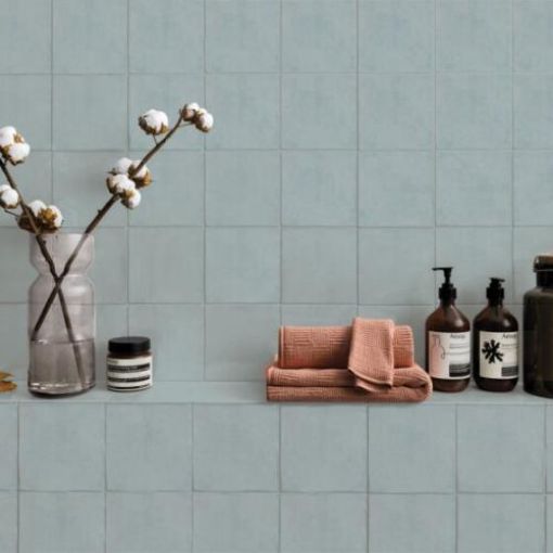 Picture of Flash Light Blue Wall Tile Ceramic Gloss 130 x 130mm 0.642sqm Per Box