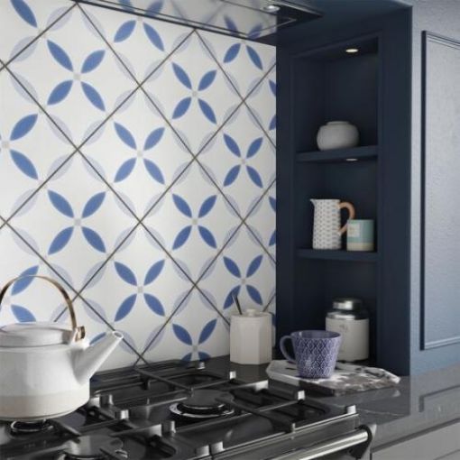 Picture of Potters Thoughts Patterned Wall Tile Porcelain Matt 250 x 250mm 1.125sqm Per Box