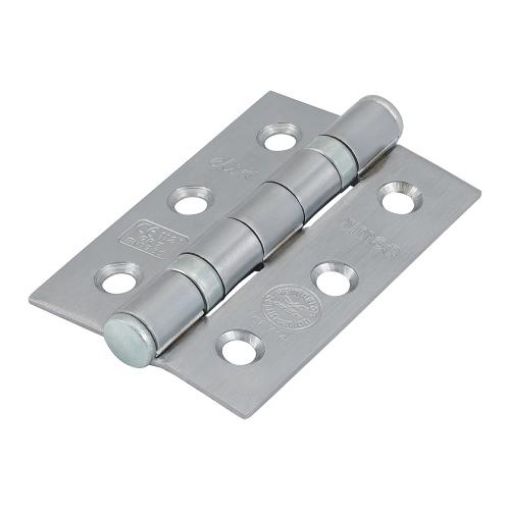 Picture of Ball Bearing Fire Door Hinge G7 Satin Chrome 76 x 50mm