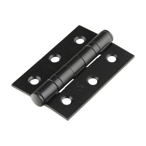 Picture of Ball Bearing Fire Door Hinge G7 Epoxy Black 76 x 50mm