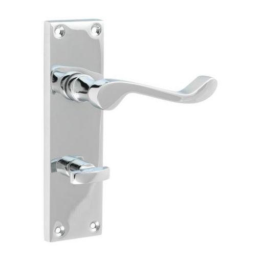 Picture of Victorian Scroll Lock Polished Chrome