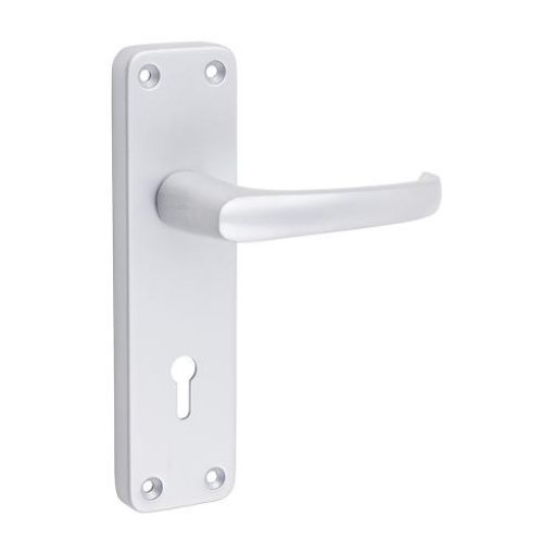 Picture of Contractor Handle Lock Satin Aluminium