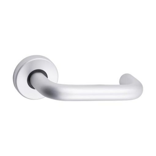 Picture of Contractor Lever On Rose Satin Aluminium