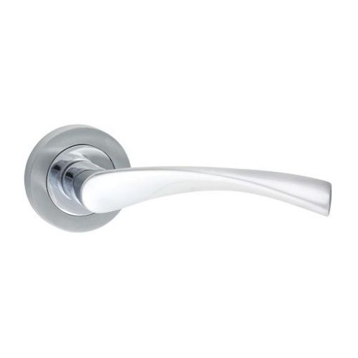 Picture of Edleston Lever On Rose Polished/Satin Chrome