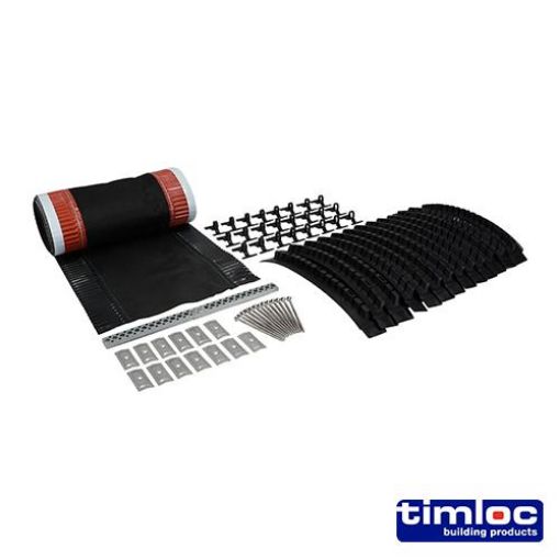 Picture of 6Mtr Timloc Roll Out Dry Fix Ridge Kit Black