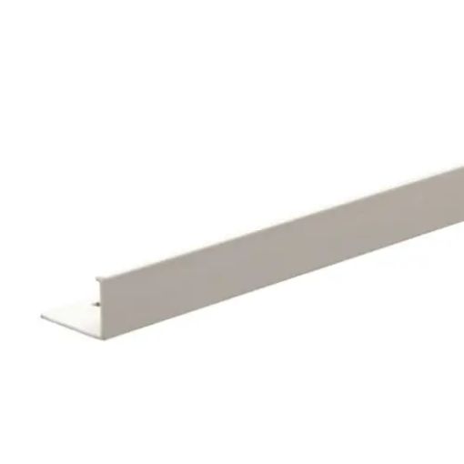 Picture of Tile Trim L Shape 2.44Mtr x 10mm Smooth White Aluminium