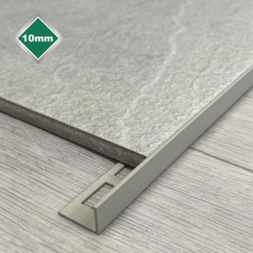 Picture of Tile Trim Lagom Almond Shape 2.44Mtr x 10mm Aluminium