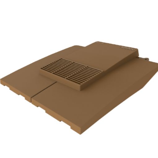Picture of Plain Tile Vent Brown Single