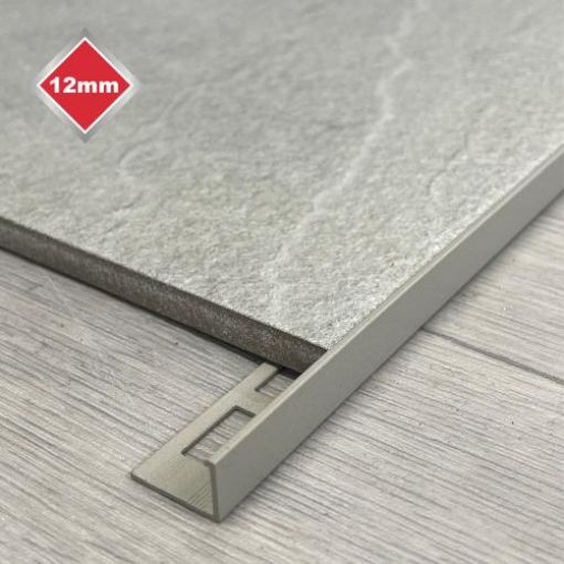 Picture of Tile Trim Lagom Almond Shape 2.44Mtr x 12mm Aluminium