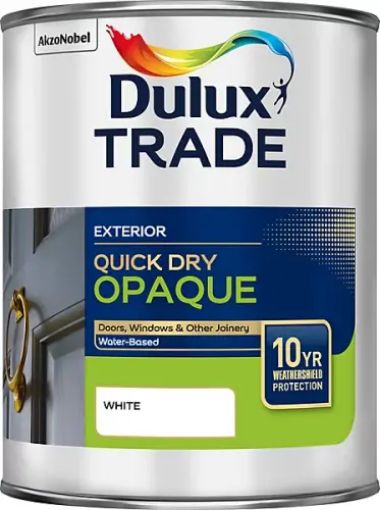 Picture of 1Ltr Opaque White Dulux Trade Quick Dry