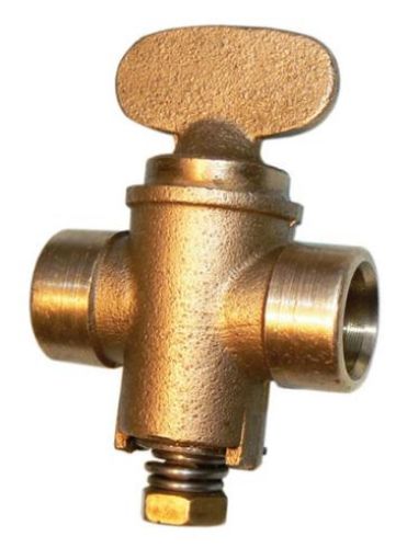 Picture of Gas Cock Rigid Fan Endfeed 15mm