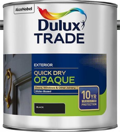 Picture of 2.5Ltr Opaque Black Dulux Trade Quick Dry Woodstain