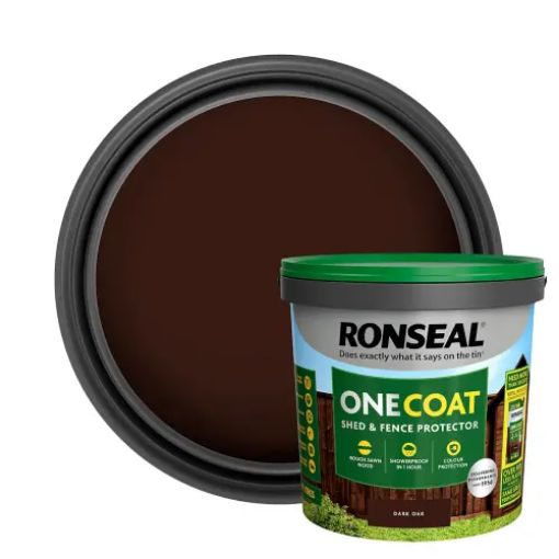 Picture of Onecoat Dark Oak 9L Shed & Fence Protector
