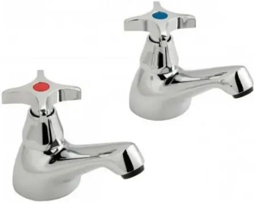 Picture of Bath Pillar Taps Deck Mounted Cross Handle
