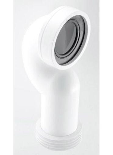 Picture of McAlpine WCCONQ Spacesaver Rigid 90 Degree WC Connector (Adjustable Length)